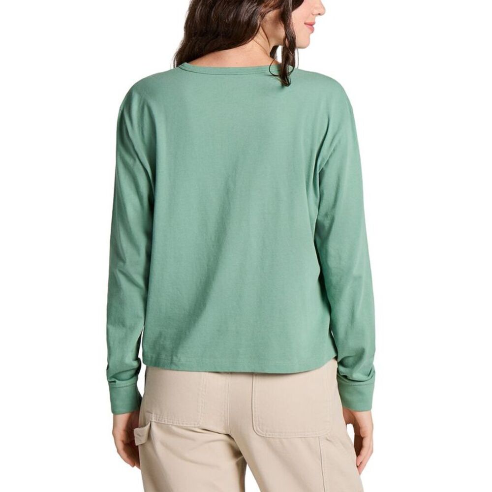 Life Is Good® Womens Long Sleeve Crusher Boxy Henley - Picture 2 of 3